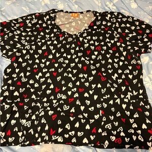 White Cross and ICU brand scrub top bundle of 2